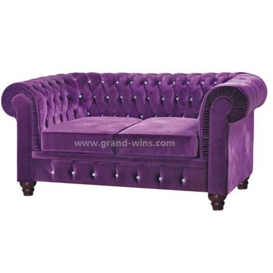 Modern Home Furniture Luxurious Velvet Chesterfield Sofa Couch