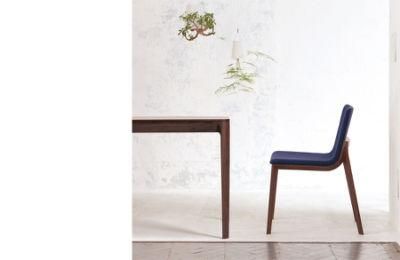 Fashion Solid Wood Fabric Dining Chair Japanese Style Home Furniture