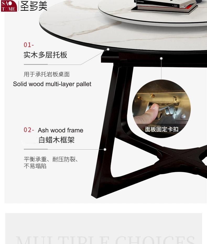 Modern Table with Butterfly Extension Ceramic Round Dining Table