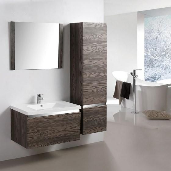 China Factory Wholesale Simple and Luxury Plywood Bathroom Vanity with Mirror