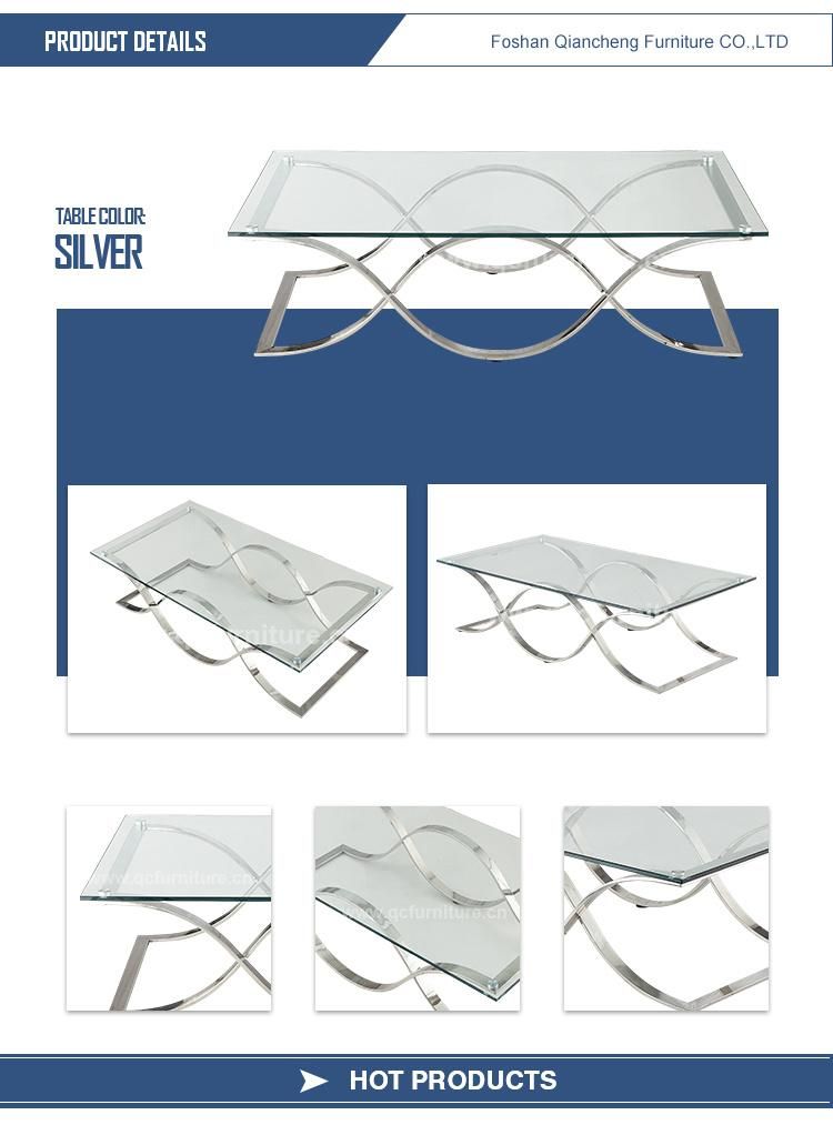 Rectangle Coffee Table Glass Interior Furniture New Design