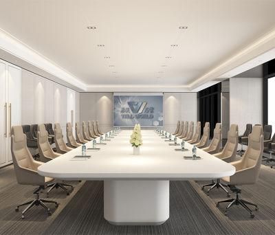 Modern White Office Furniture Conference Boardroom Meeting Room Table