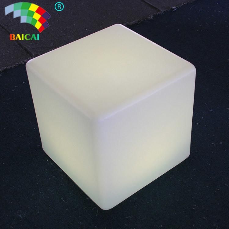 LED Cube Glowing Outdoor Table