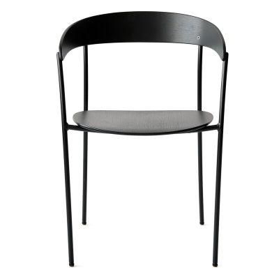 Metal Legs Simple Wholesale Modern Design Black Metal Chair Plastic Plastic Chair