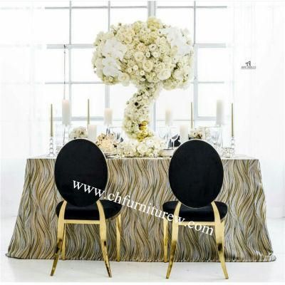 Banquet Stacking Gold Stainless Steel Dior Chair (YC-ZS49)