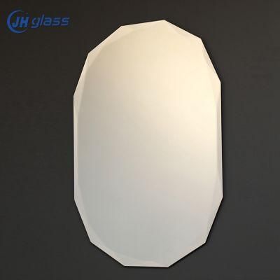 4mm 5mm 6mm Wall Mounted Home Decor Furniture Mirror Decorative Beveled Bath Mirror Round Rectangle Makeup Mirror