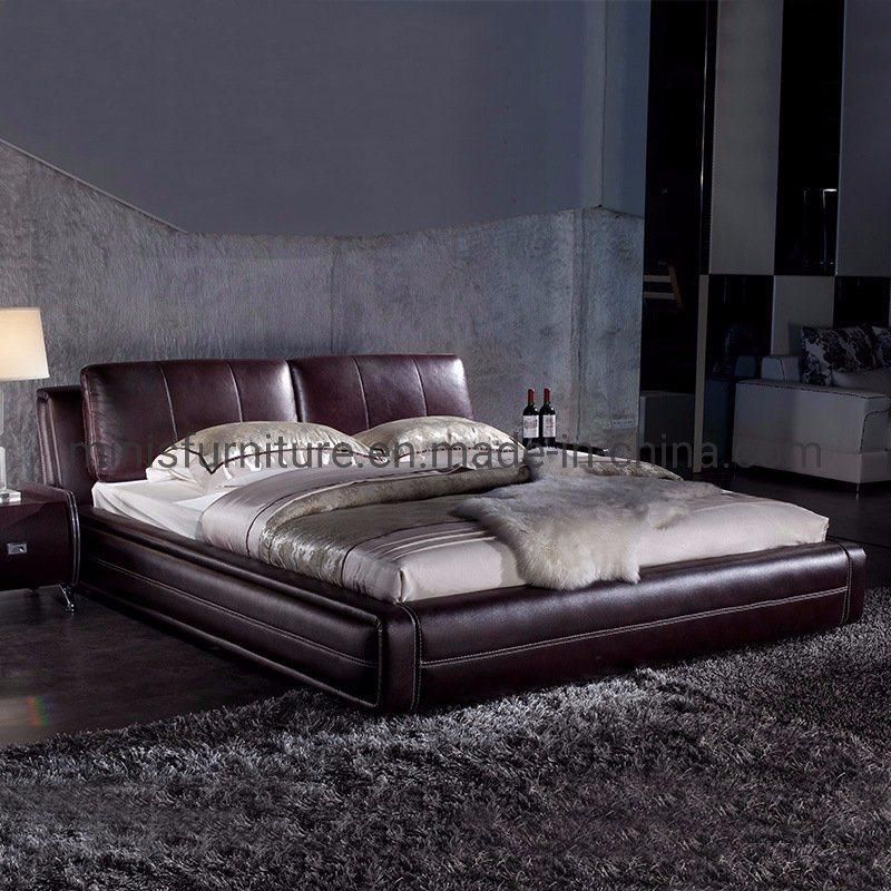 (MN-MB101) Modern Home Furniture Bedroom Adult Leather Soft Bed