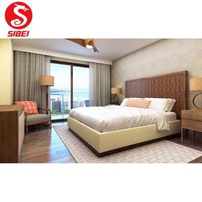 Chinese Modern Hotel Apartment Wood Bedroom Home Dining Living Room Furniture