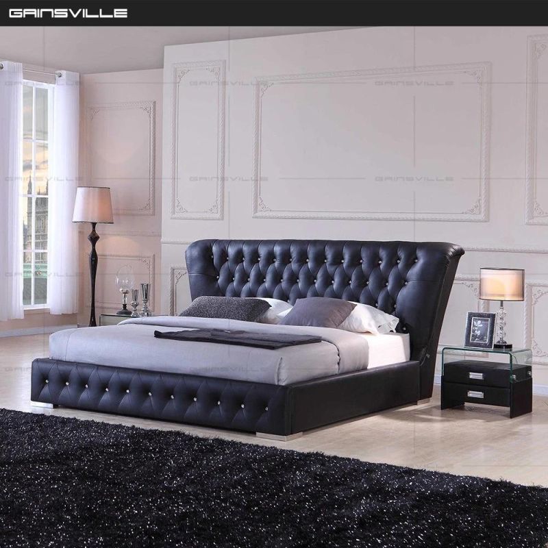 Hot Sell Bedroom Set with Middle Headboard in Points Design for Bedroom Furniture Sets