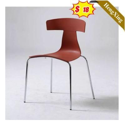 2021 Hot Sale New Design Restaurant Furniture White Plastic Fastfood Dining Chair