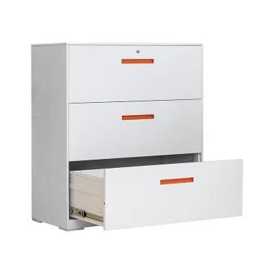 Filing Cabinet Tracks 3 Drawer Steel Lateral Filing Cabinet for Storage Document