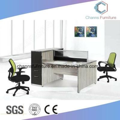 Modern Office Partition Melamine 2 Person with File Cabinet (CAS-W1868)
