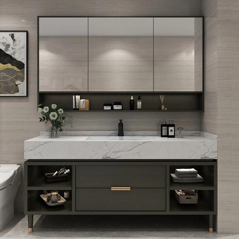 Modern Bathroom Vanity Cabinets, Customized Design Bathroom Furniture, Ceramic Basin