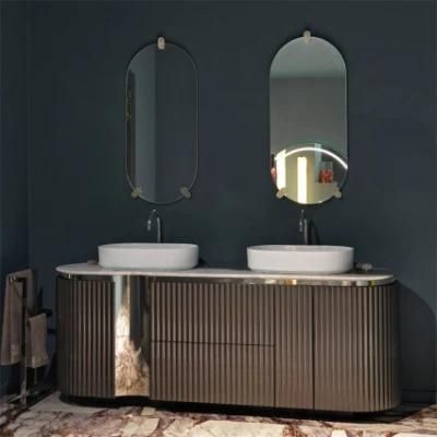 Double Sink Luxurious Modern Bathroom Furniture Sets High Quality Bathroom Vanity Mirror Bathroom Cabinet