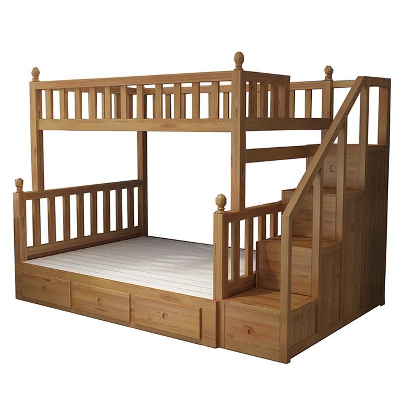 Children Room and Solid Wood Material Children on and off The Bed