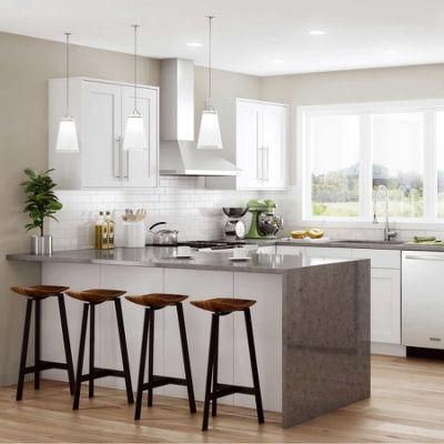 Modern White Shaker Kitchen Cabinet Customized Designs for American Project