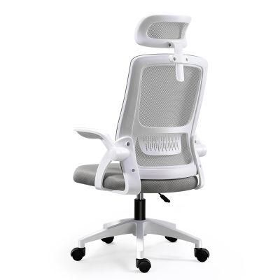 Comfortable Flip-up Arms Adjustable Executive Ergonomic Cheap Computer Swivel Mesh Home Office Chair for Meeting Room