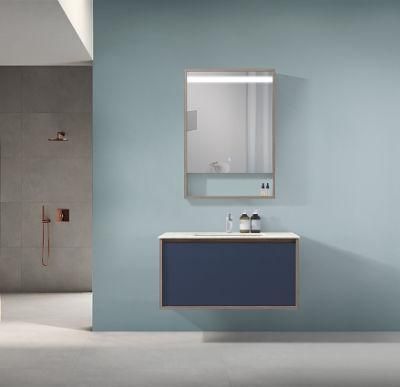 Modern Plywood Wall-Mounted Bathroom Cabinet with Mirror and Shelf