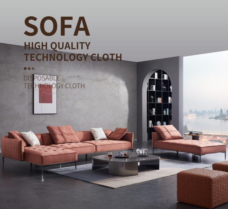 High-End Sectional Science and Technology Cloth Sofa Home Furniture