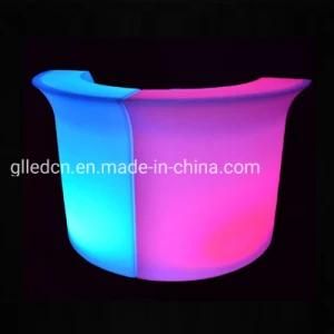 RGB Color Changing Corner LED Bar Counter Small Bar Table for Home Decor Events