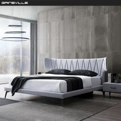 Customized Italian Style Leather Bed Bedroom Furniture Modern Bed GC1801
