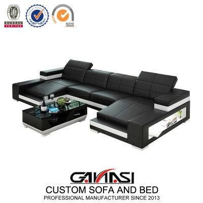 Sectional Modular Modern Furniture L Shape Leather Sofa