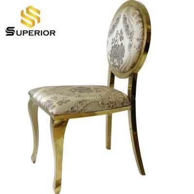 Factory Direct Flower Fabric Dining Chairs for Hotel Wedding and Household