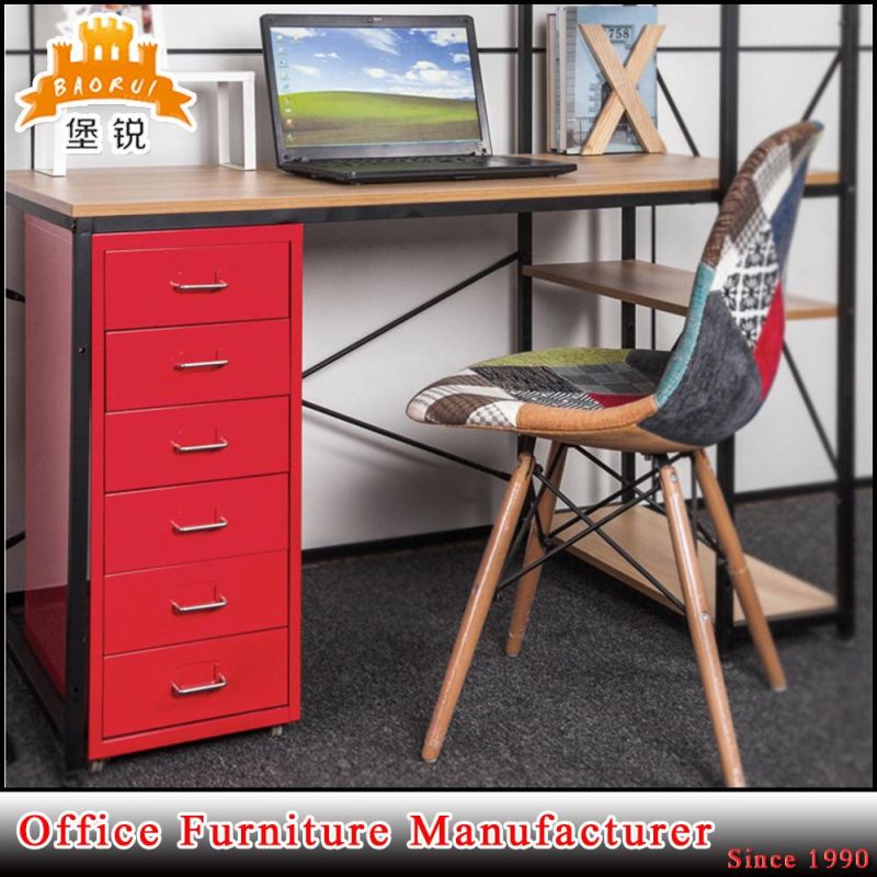 Korea Hotsale Modern Office Furniture Steel Frame Mobile 6 Drawer Cabinet