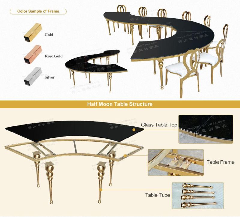 Hyc-St40s High Quality Stainless Steel Dining Restaurant Banquet Table for Wedding
