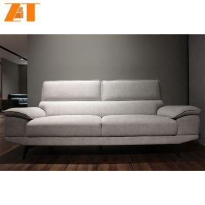Modern Contemporary Nordic Cozy Comfortable 3 Seater Upholstered Lounge Living Room Spaces Furniture White Couch Fabric Sofa