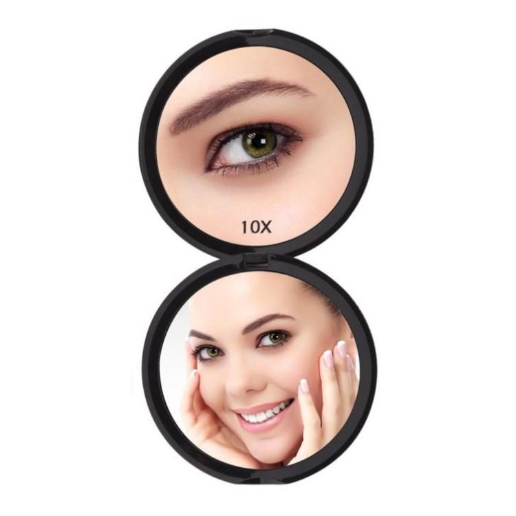 Vanity 10X Magnifer Double Sided Round Small Makeup Mirror