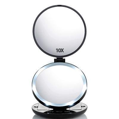 Round Magnifying Makeup LED Mirror Portable for Girls Women