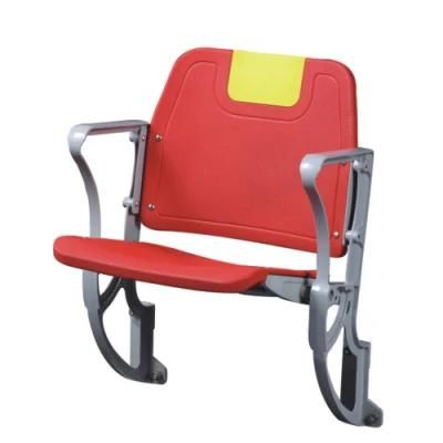 Wall Mounting Aluminum Leg Folding Chair Fixed Foldable VIP Stadium Seats for Football Stadium