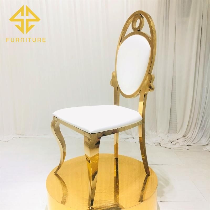 2021 New Design Stainless Steel Event Wedding Chairs for Hotel Dining Room