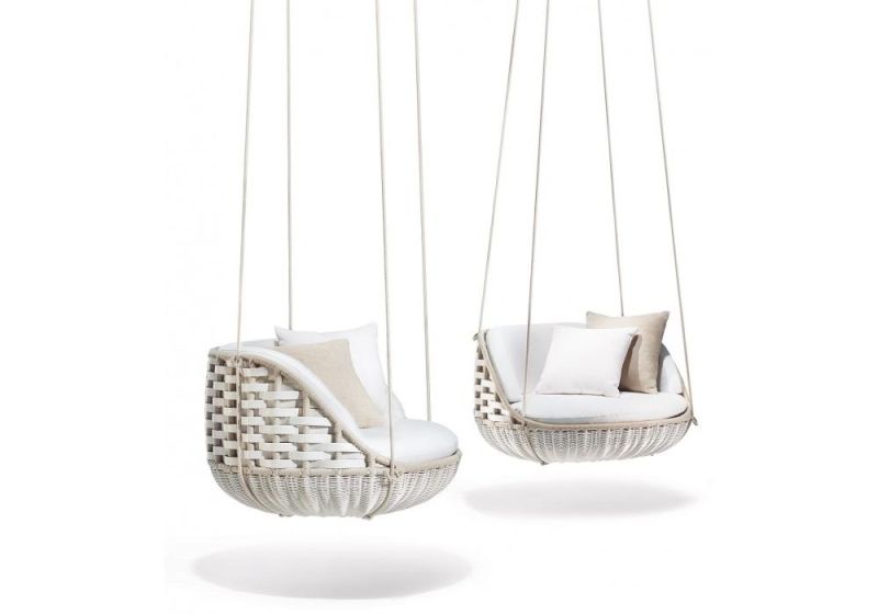 Modern Swing Hanging Lounge with PE Rattan