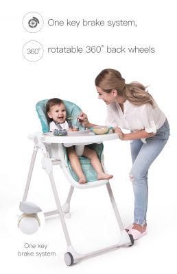 2022 New Design Classic Baby Chair Modern OEM Folding Feeding Plastic Baby Chair Baby High Chair Folding Chair