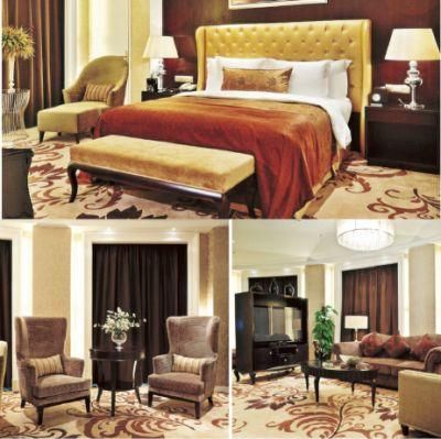 Modern Luxury Ihg Hotel Brand Furniture with Wood Bedroom Set (GLNB-040404)