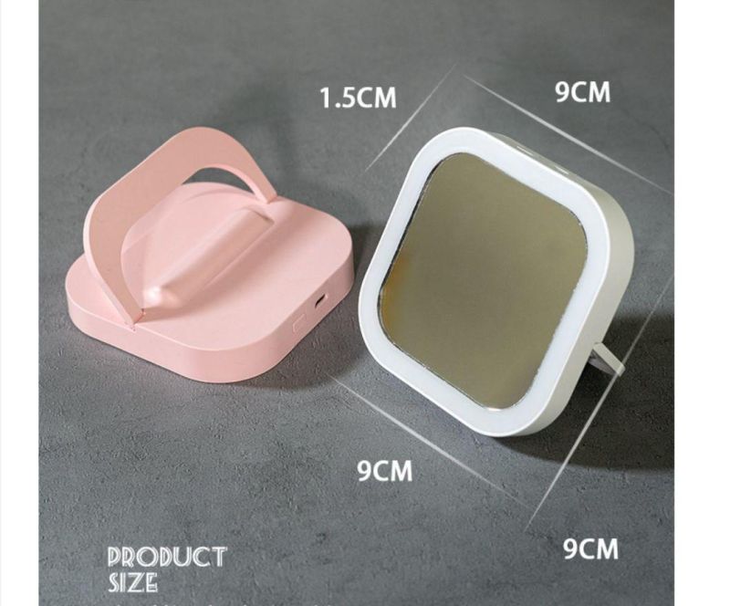 Foldable Mini Make up Mirror Portable Pocket LED Mirror