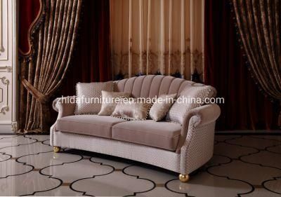 Chinese New Classical American Style Home Furniture Villa Hotel Living Room Luxury Fabric Sectional Sofa Furniture