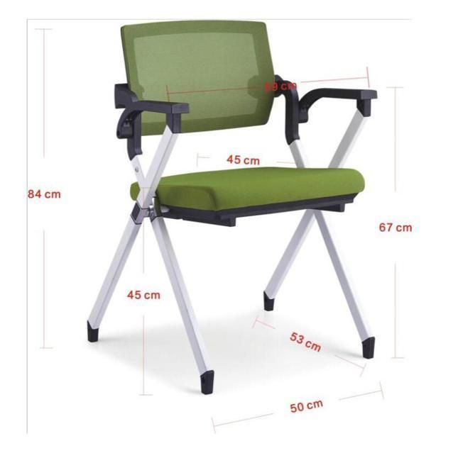 Metal+ Plastic Office Folded Traning Chair in School Furniture