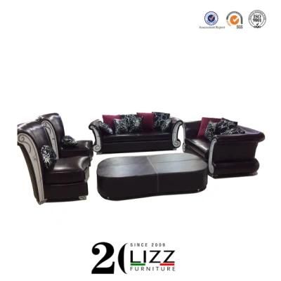 Middle East Hot Sale Modern Leather Couch for Living Room