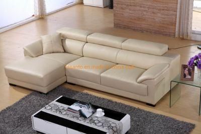 Modern European Style Top Grain Leather or Fabric Living Room Home Furniture Sectional Wholesale Sofa