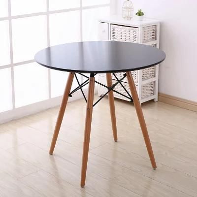Modern Home Outdoor Furniture Wood Restaurant Living Room Round Dining Table