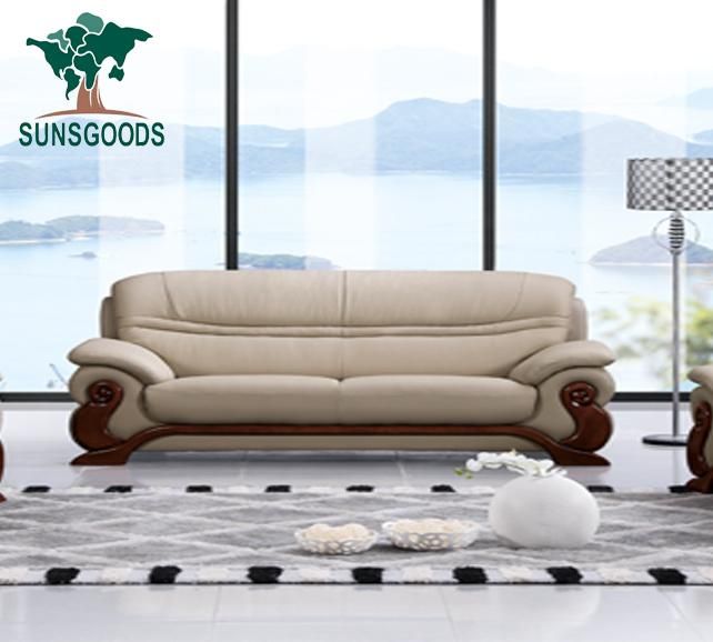 Luxury Classic European Lounge PU Leisure Living Room Furniture Seater Leather Modern Sofa