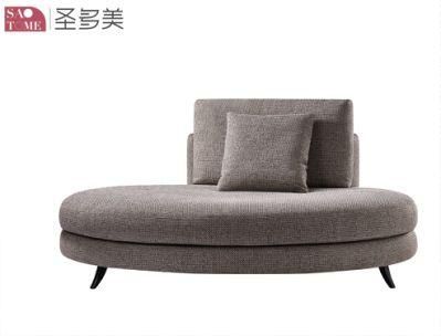 Modern Sectional Leisure Living Room Home Furniture Round Genuine Leather Sofa