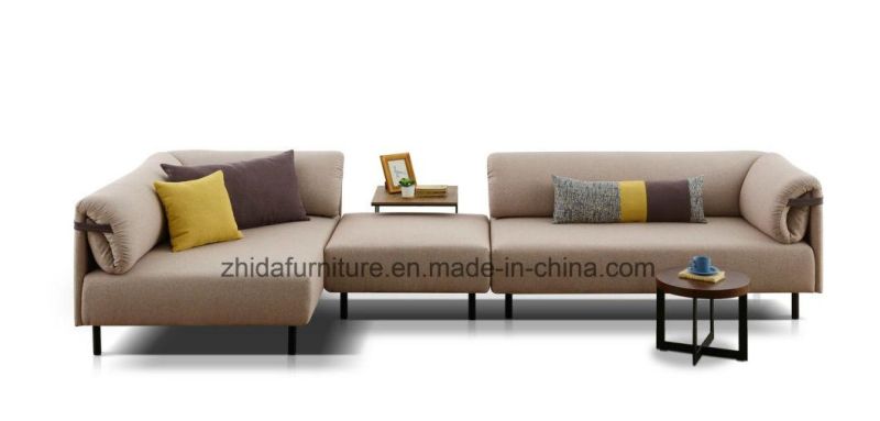 Chinese High Quality Big L Shape Sectional Fabric Sofa