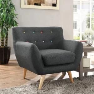 Modern Recliner Leisure Wooden Fabric Furniture Hotel Office Home Dining Room Furniture Kids Sofa Chair Bed for Bedroom and Living Room