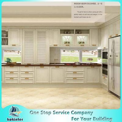 MDF/MFC/Plywood Particle Board European Kitchen Cabinets of Kok006