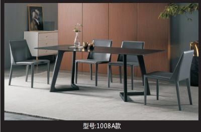 Modern Marble Dinner Table and Chairs 4/6 Dining Room Furniture Table Set