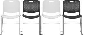 Economical High Standard Metal Plastic Meeting Chair with Headrest Option
